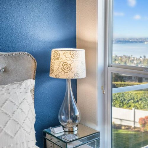 Wake up to beautiful views and direct access to the upper deck for morning coffee