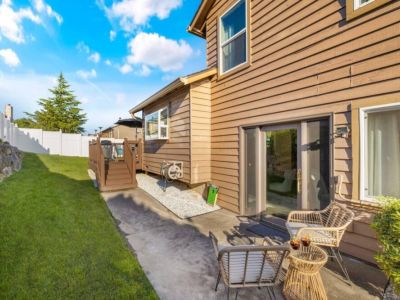 Whether you're enjoying a morning cup of coffee or gathering with friends for a delightful al fresco meal, this space provides the perfect setting for outdoor relaxation and entertainment.